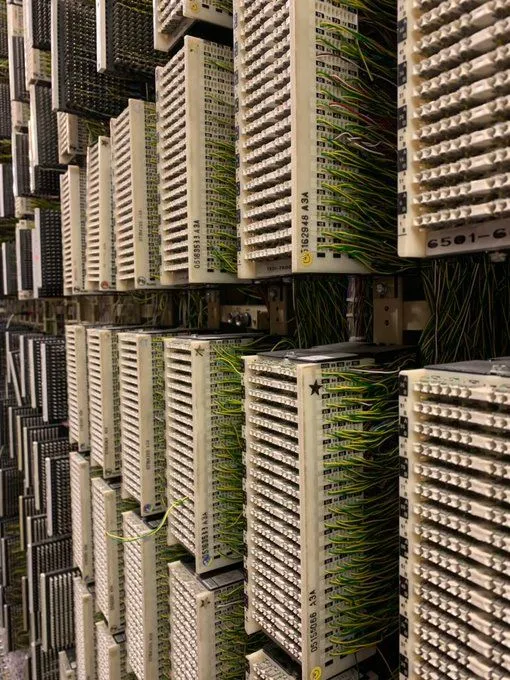 Another view of the MDF terminations.